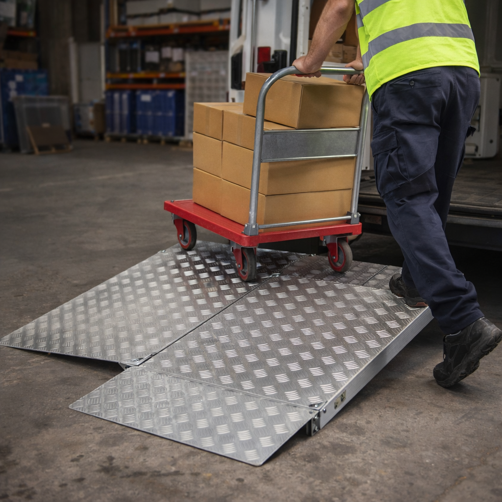Folding Drive In Ramp – 800mm x 750mm – Lightweight – Mobility Aid