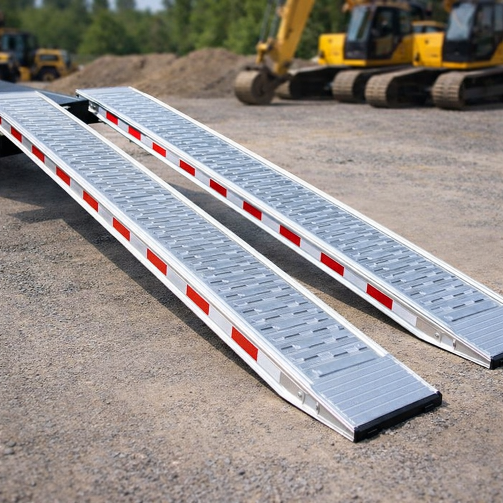 Aluminium Loading Ramps – 3000x550mm – 19000kg Capacity – Industrial Use