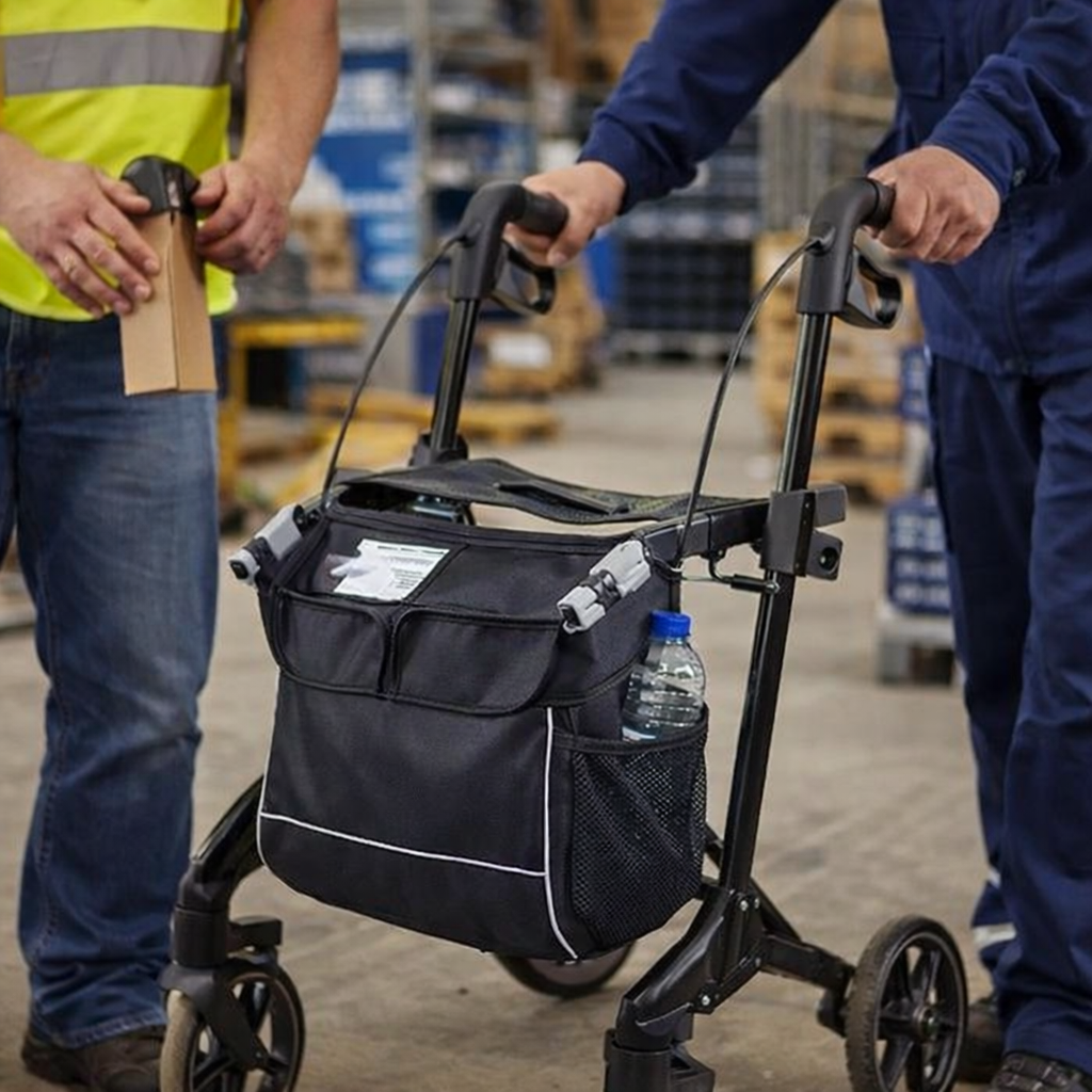 Rollator Bag – Black – 5kg Capacity – Mobility Accessory