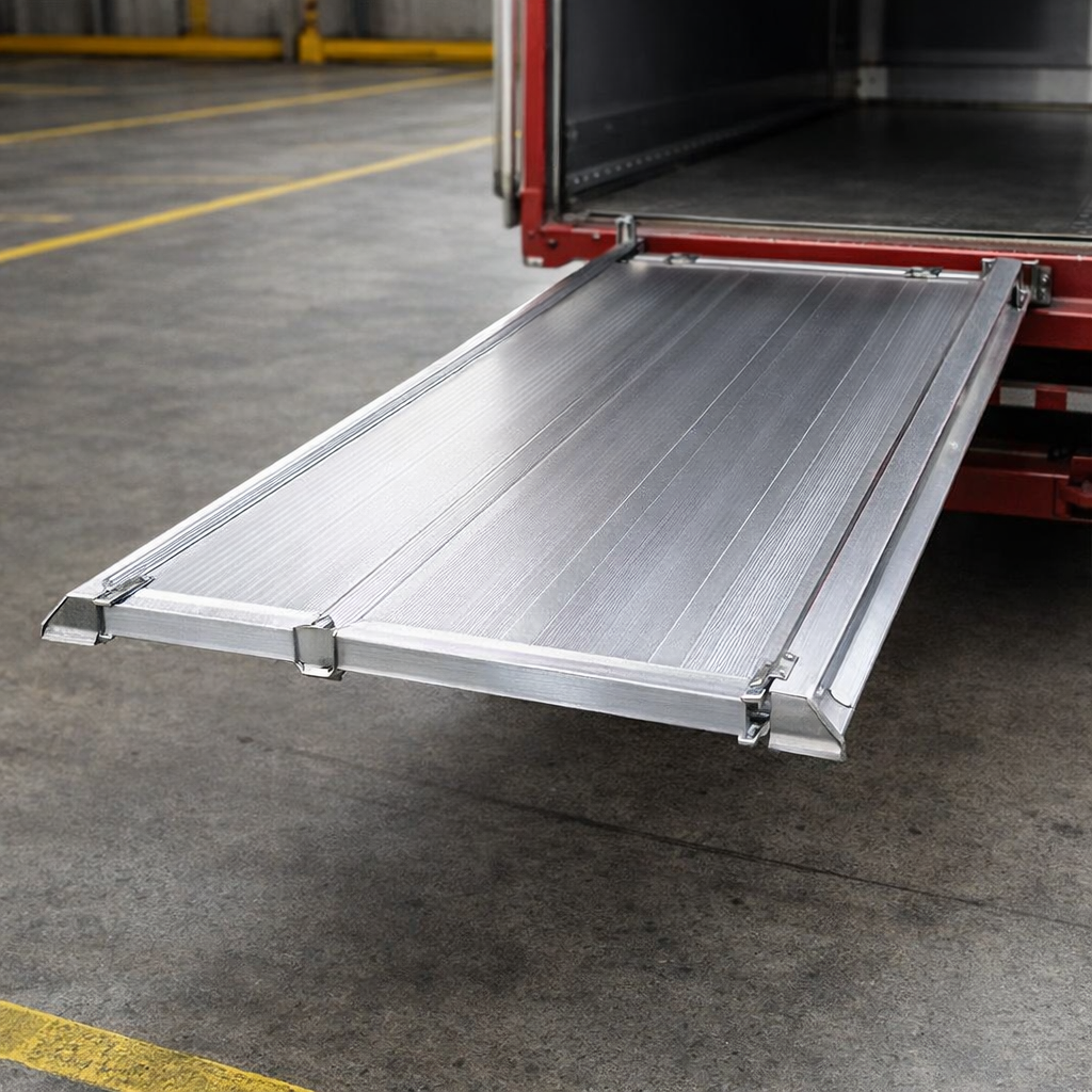 Heavy Duty Hinged Tailboards – 1262mm Wide – Aluminium – Lorry Access