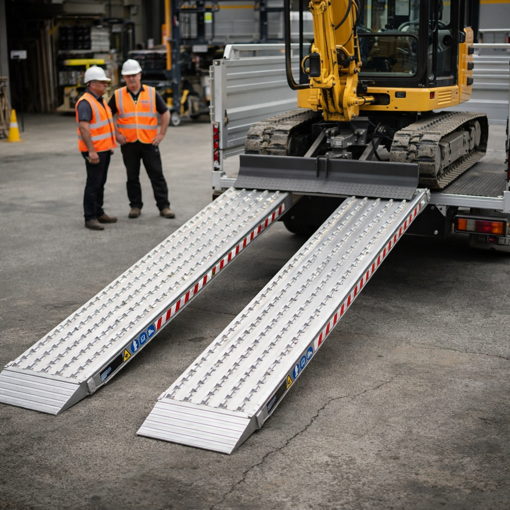 Heavy Duty Loading Ramps – 3500mm x 600mm – 26,100kg Capacity – Industrial