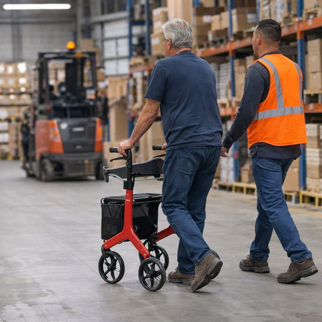 Carbon Rollator – Lightweight – 150kg Capacity – Mobility Aid