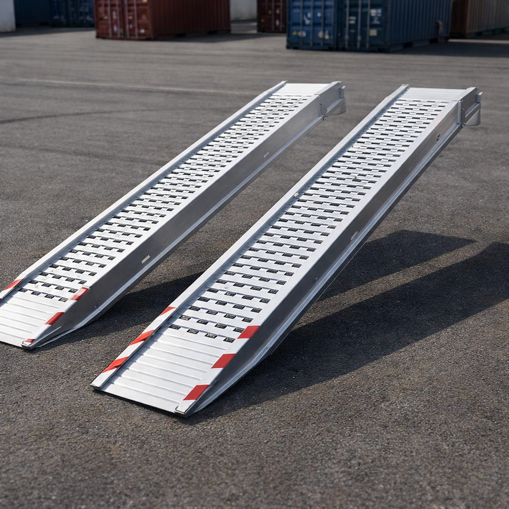 Aluminium Loading Ramps – 5000x510mm – 5910kg Capacity – Plant & Digger Use