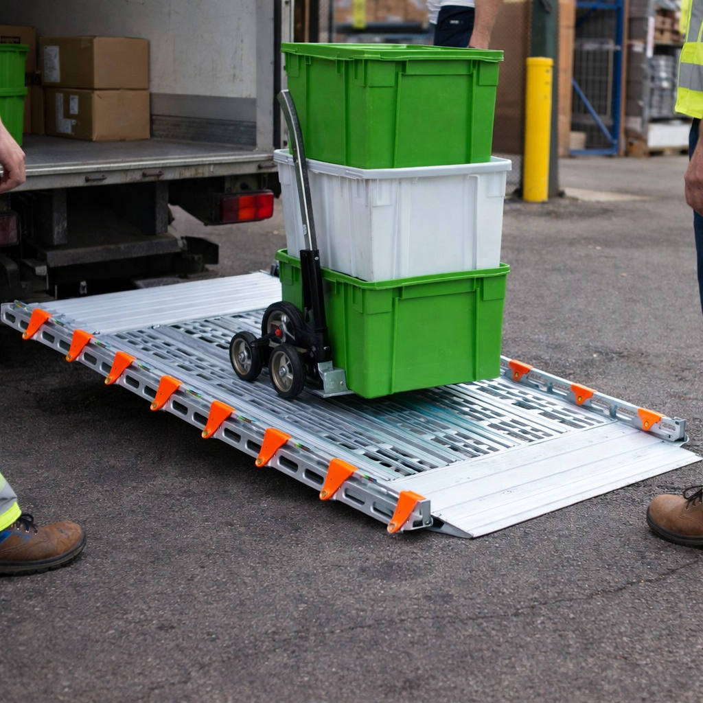 Rollable Loading Ramp – 935mm Wide – Aluminium – Equipment Loading