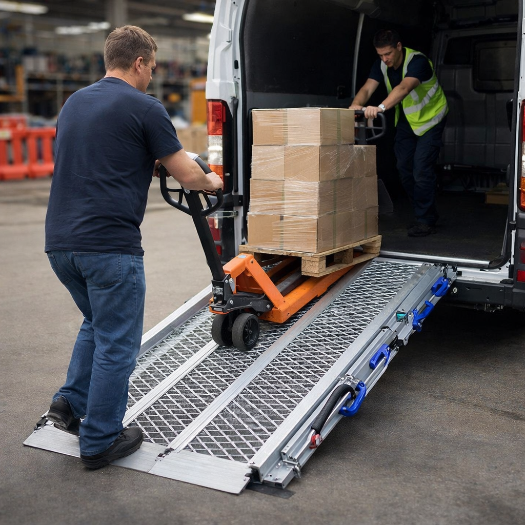 Folding Vehicle Ramp – 900mm Wide – 400kg Capacity – Commercial Use