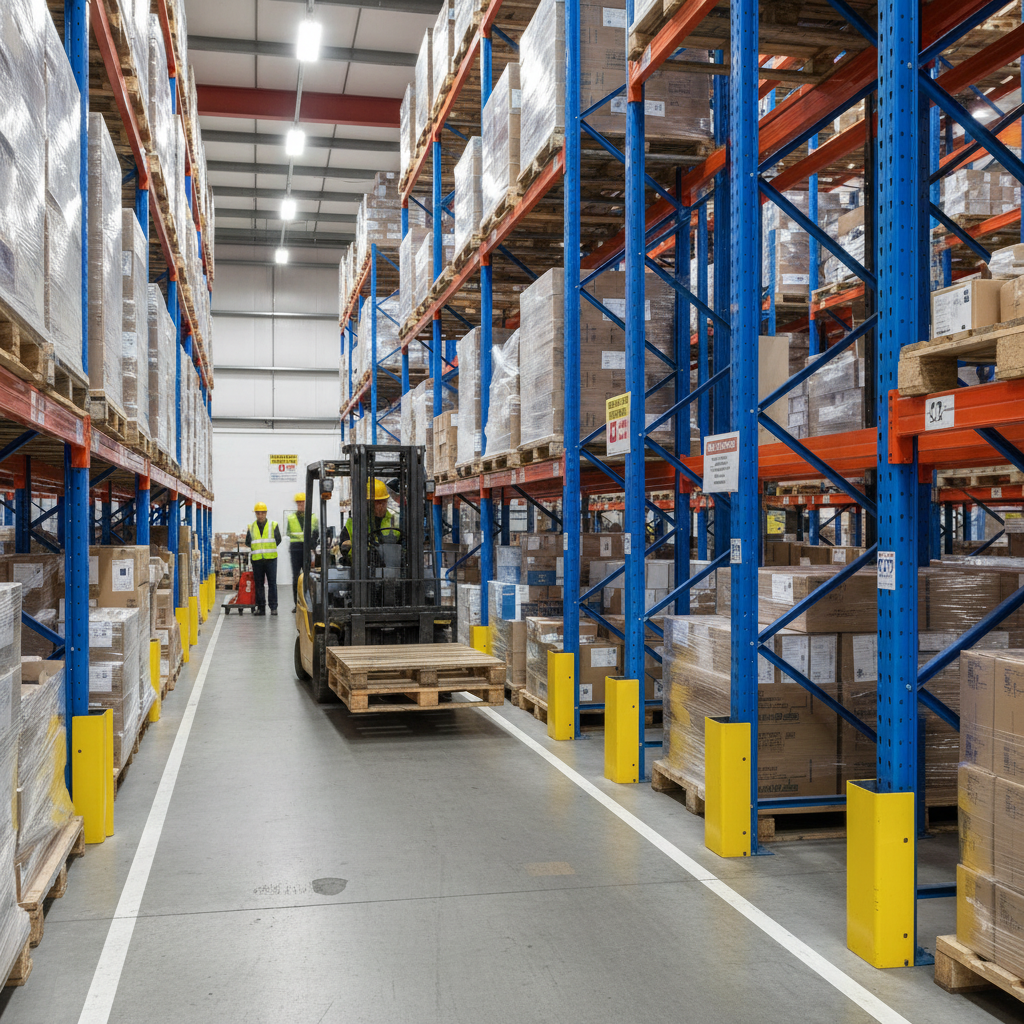 Premium Heavy Duty Upright Racking Protector with Impact Absorption and Long Lifespan for Forklift Safety