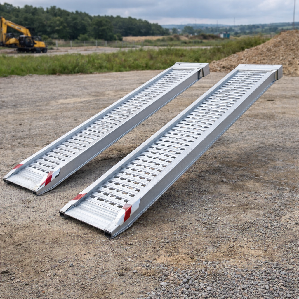 Aluminium Loading Ramps – 4000mm x 580mm – 10620kg Capacity – Industrial Use