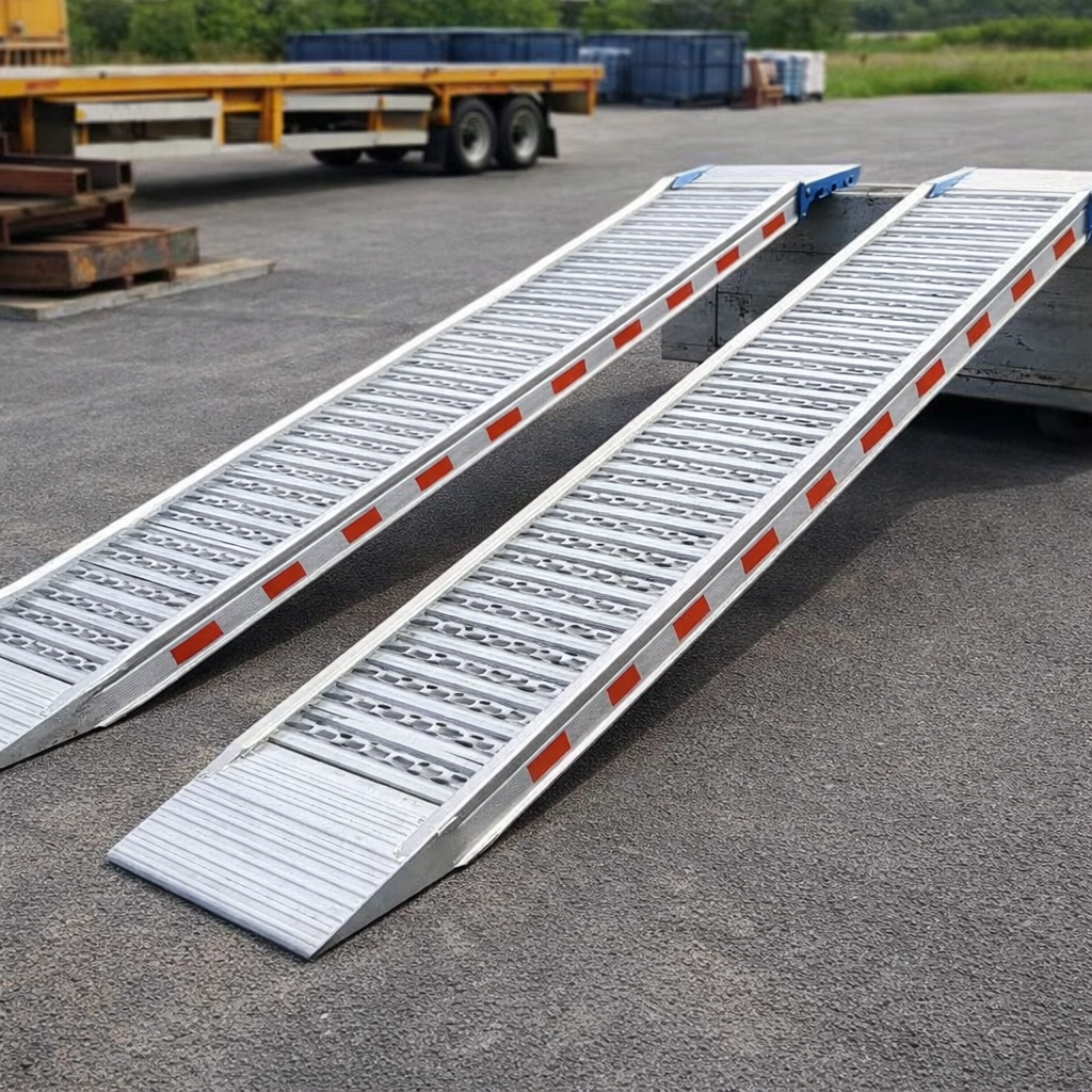 Aluminium Loading Ramps – 3500mm x 580mm – 14000kg Capacity – Industrial Use