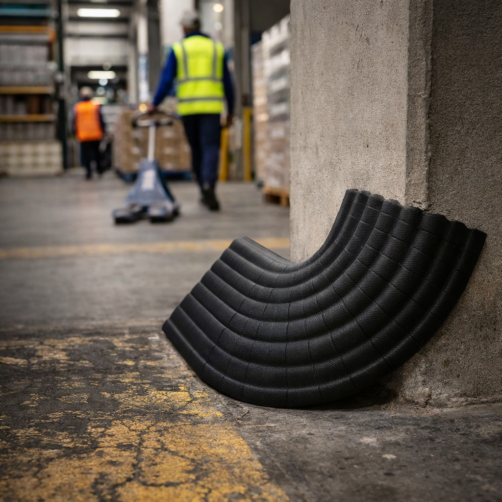 Office Cable Protector – 90 Degree Curve – Easy to Fit – Indoor Use