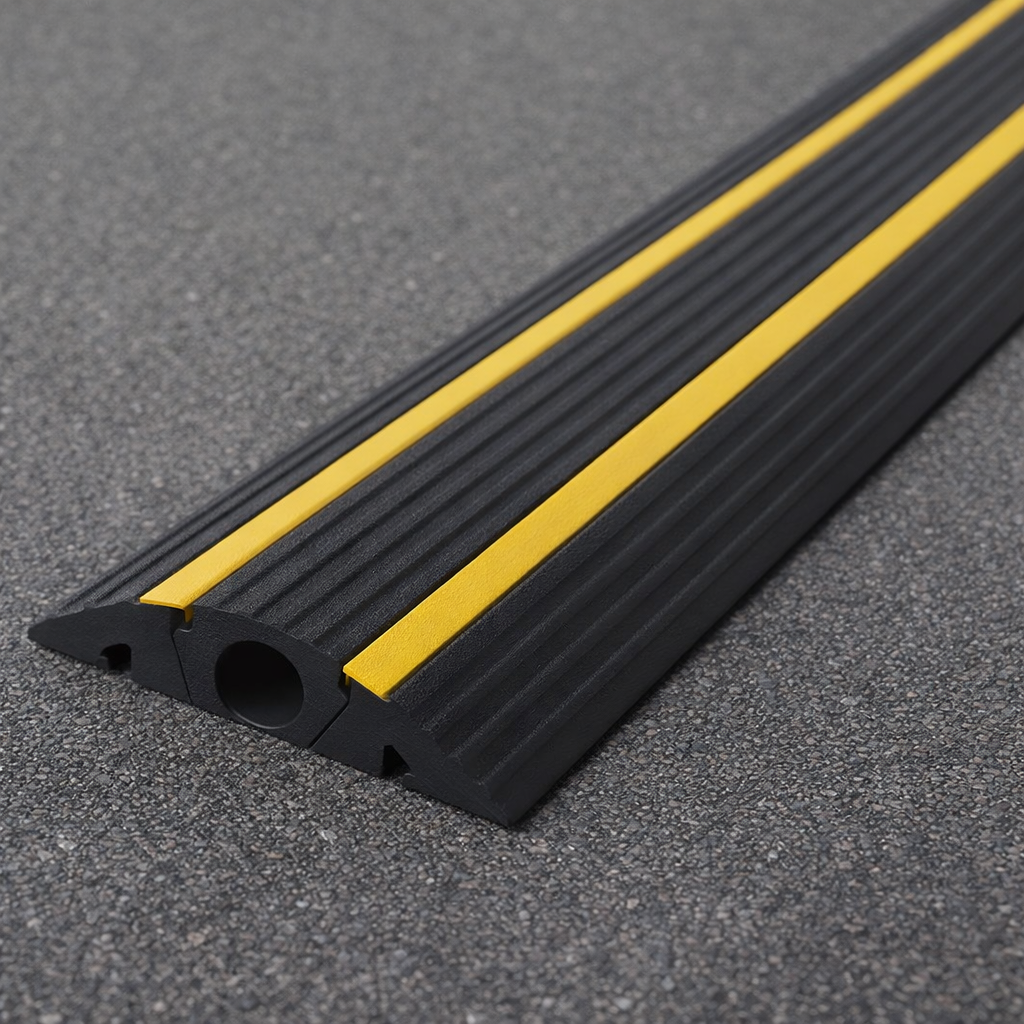 Cable Protector – Yellow or Black – 2000kg Capacity – Industrial Use