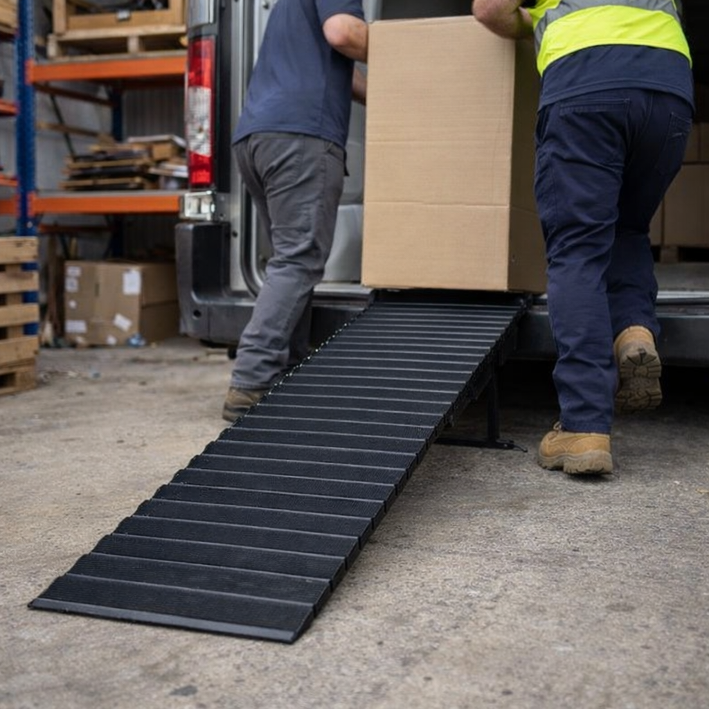 Rubber Threshold Ramp – 25mm-100mm – Heavy Duty – Pedestrian & Pet Access