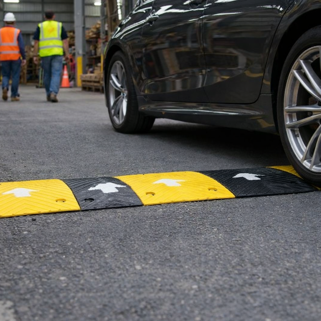 Speed Bump Kit – 50mm High – Reflective Chevrons – Road Safety