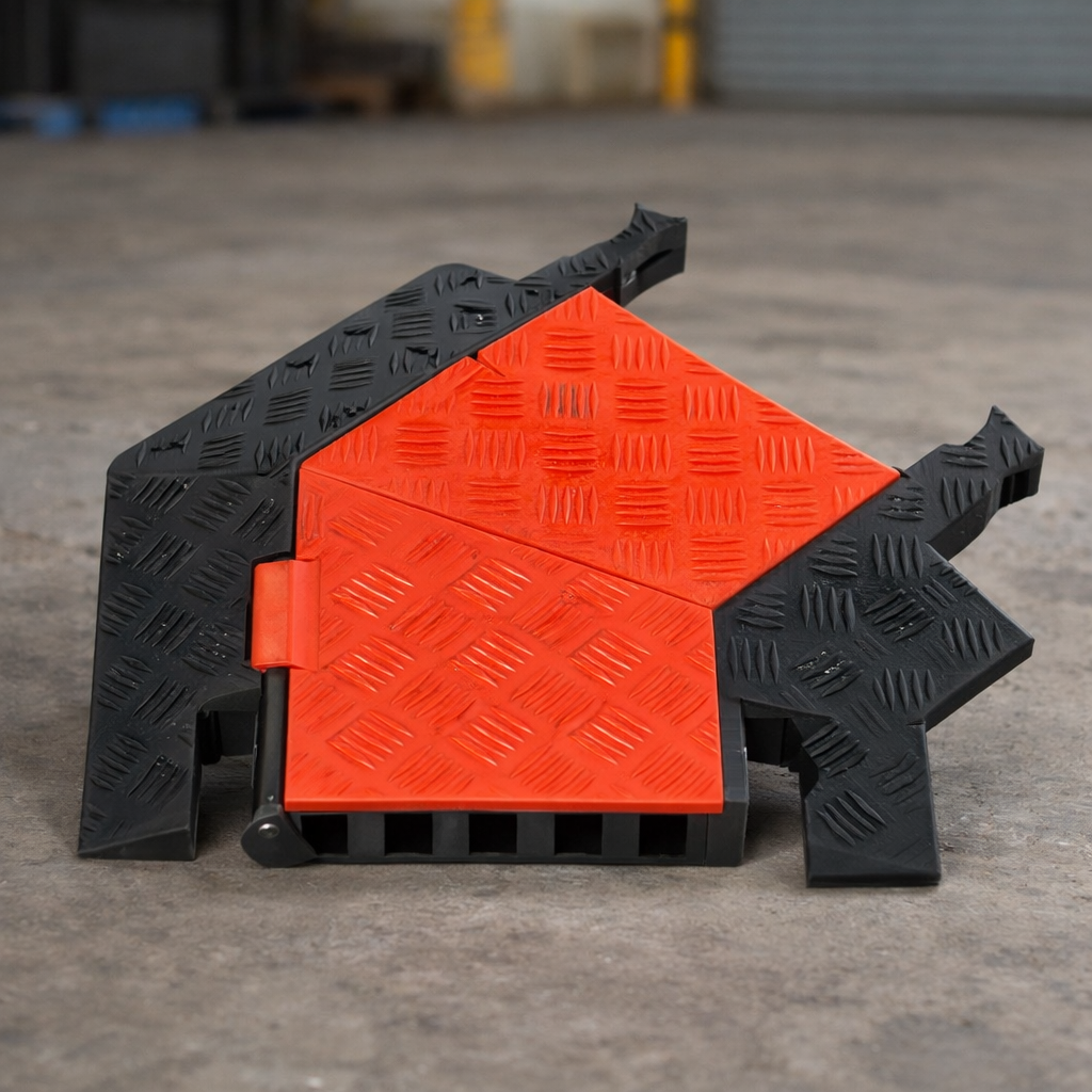 Cable Protector – 5 Channel – 45° Right Turn – Industrial Use