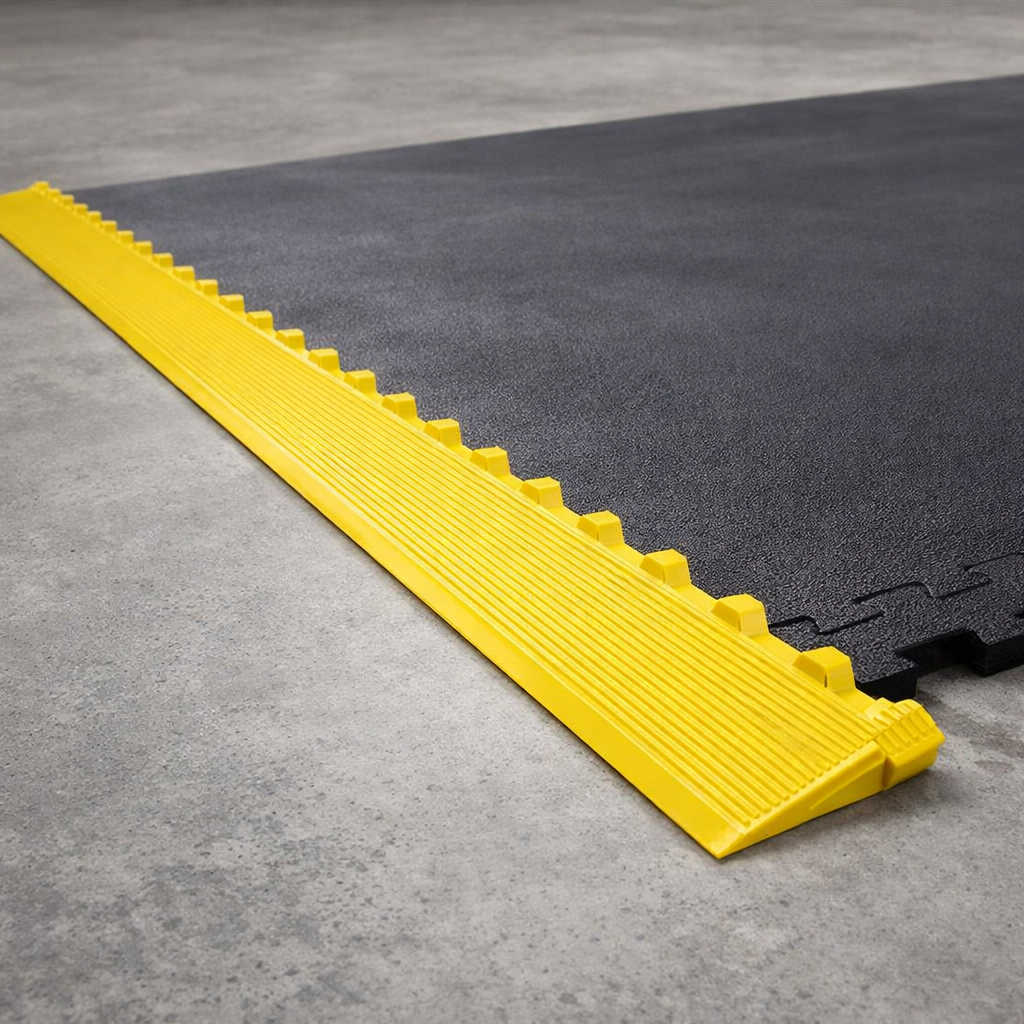 Heavy Duty Ramp – 91 cm Yellow – Nitrile Bevel – Industrial Use