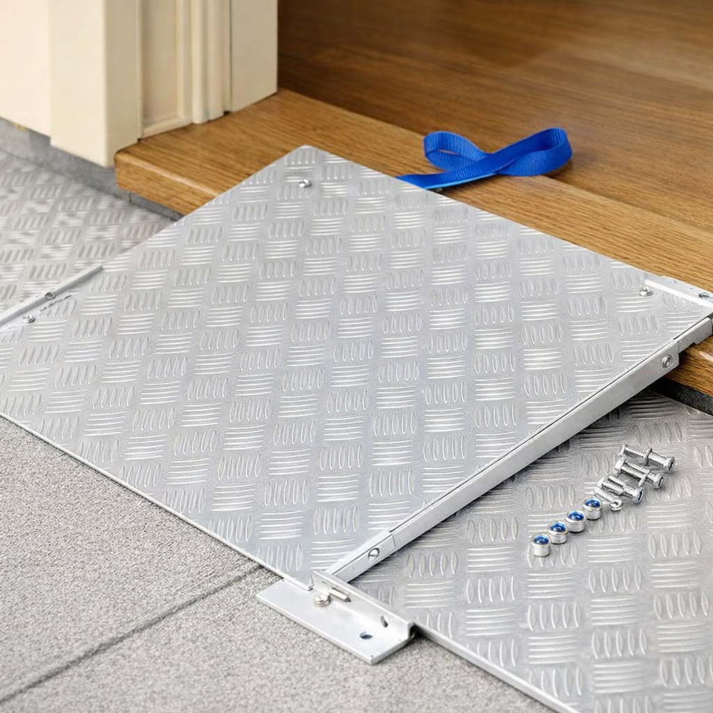 Connecting Plate for Threshold Ramps – Anodised Finish – Mobility Aid