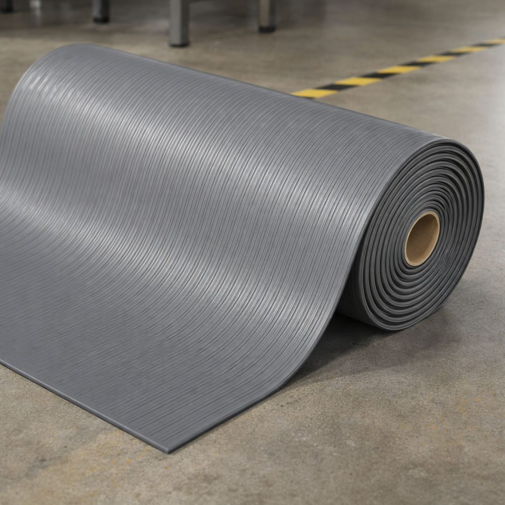 Anti-Fatigue Mat – Grey – 9.4mm Thick – Light Duty