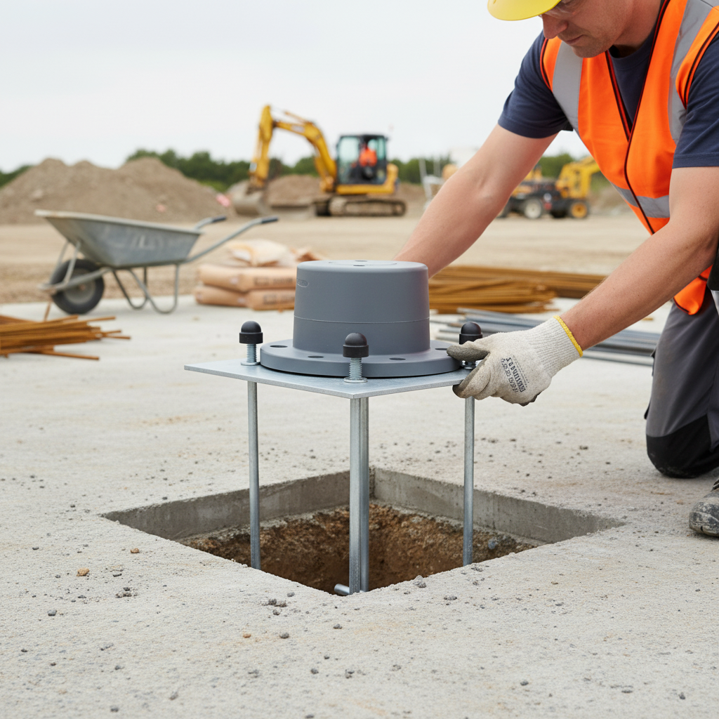 Premium Cast-In Fixing Kit Foundation Cage for Secure Bollard Installation - High-Quality Professional Grade for Industrial and Commercial Applicat...