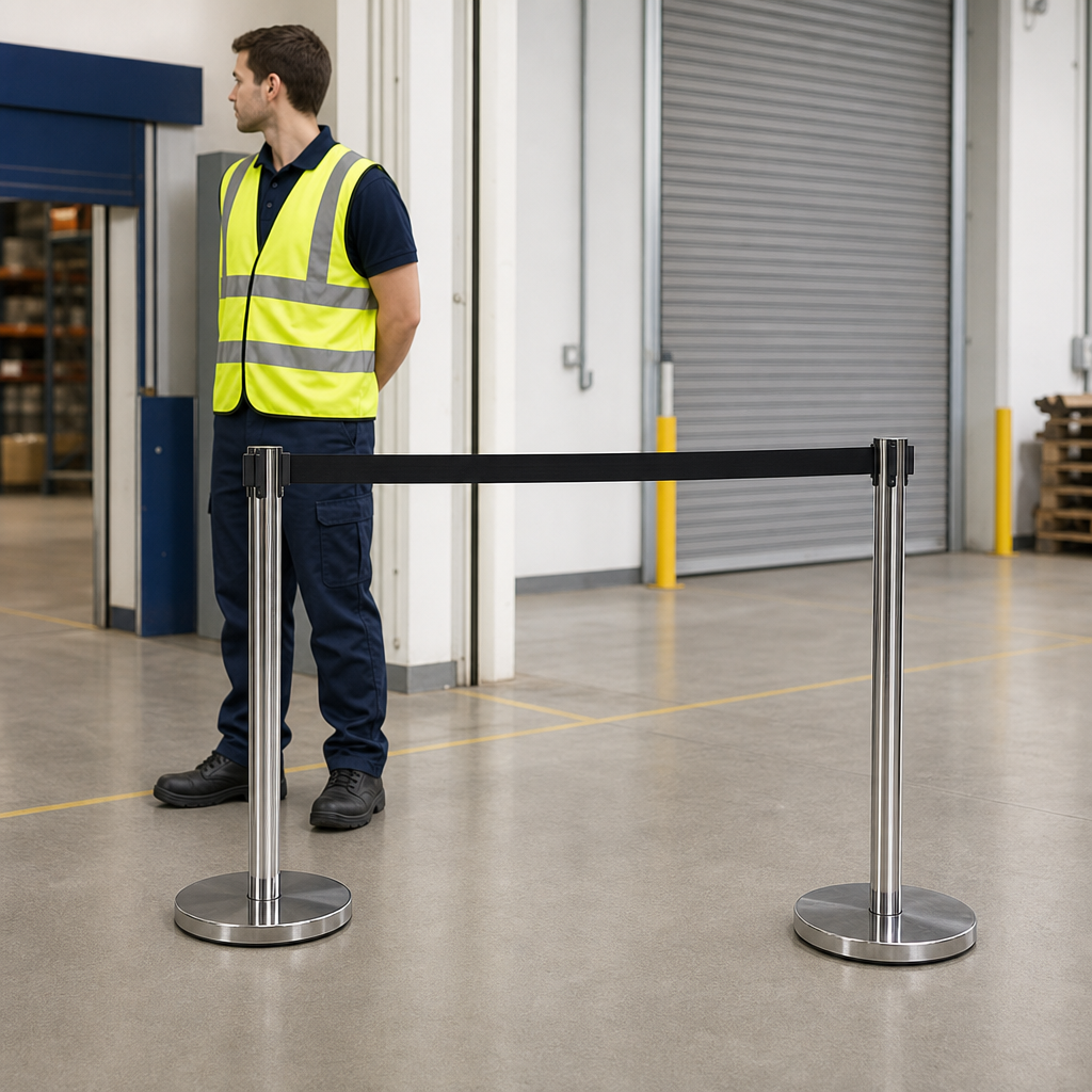 Eco Belt Stanchion Set for Event Management (Pack of 2)