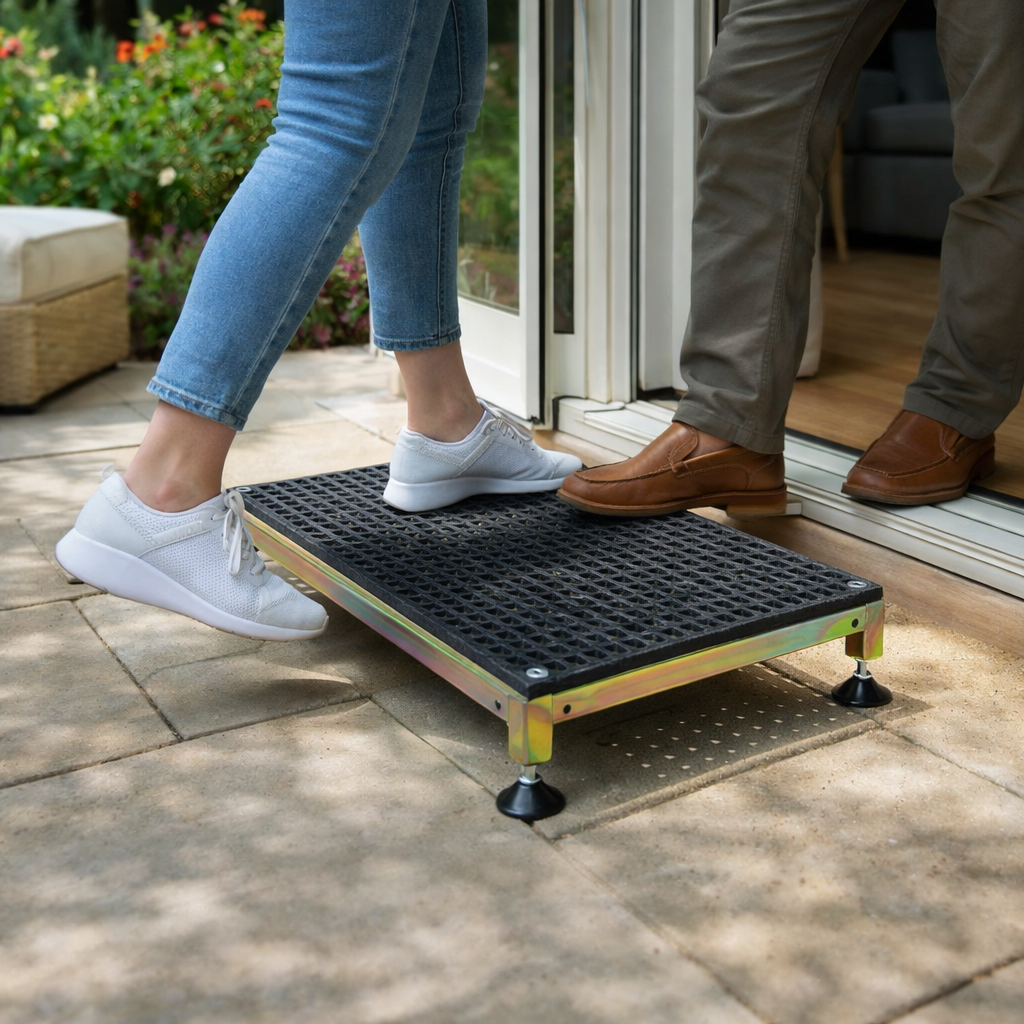 Adjustable Half Step – Black – 300-800kg Capacity – Mobility Access