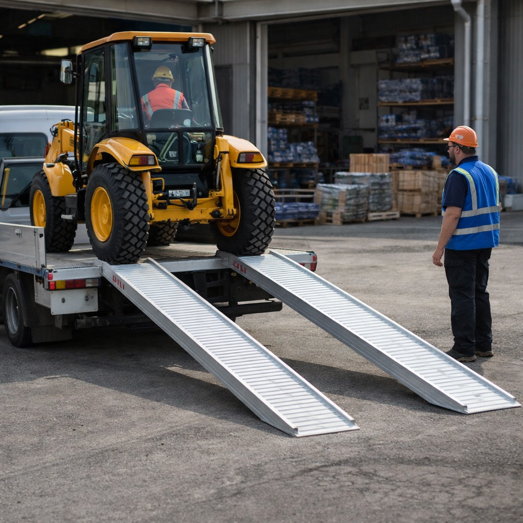 Aluminium Loading Ramps – 3000mm x 400mm – 8000kg Capacity – Commercial Use