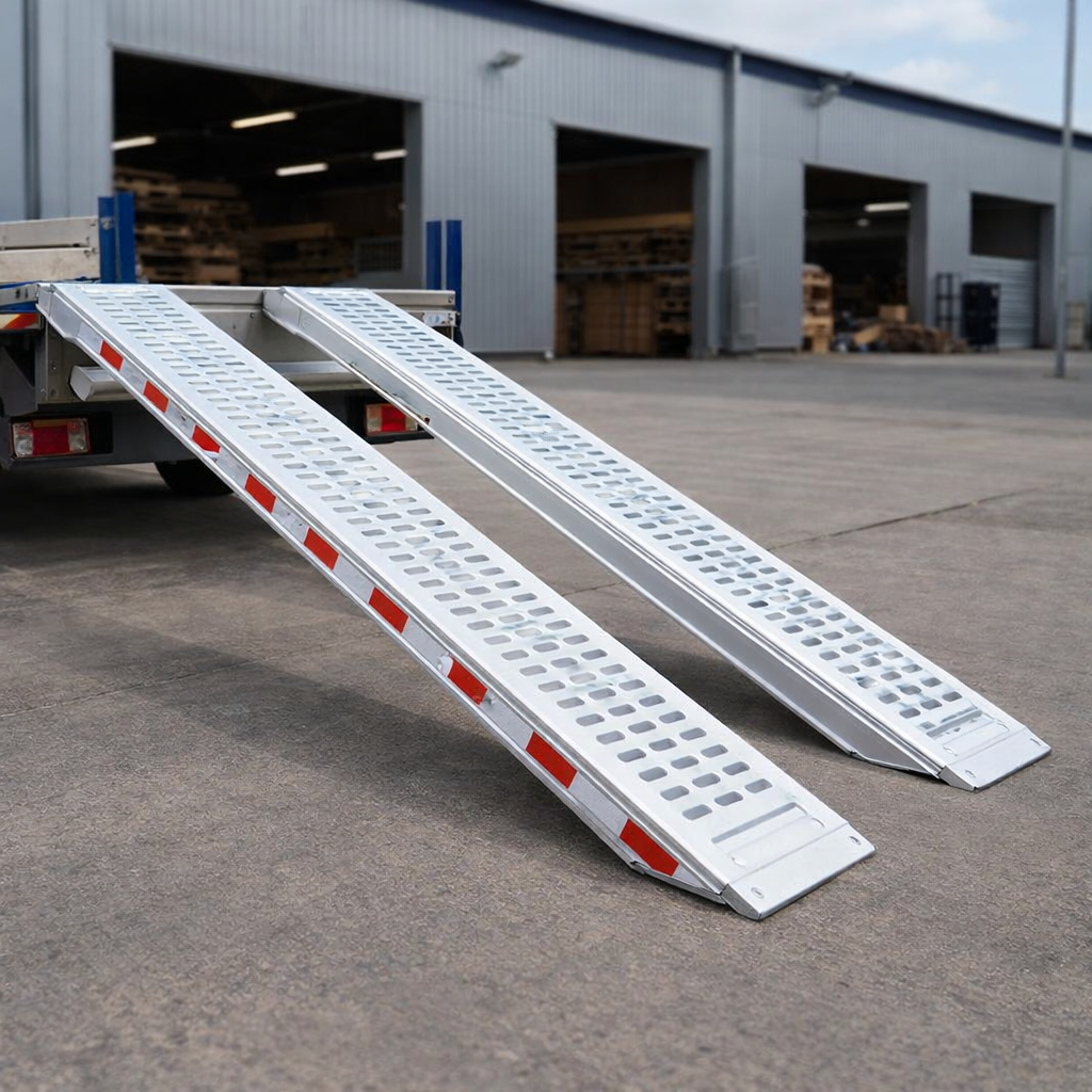 Aluminium Loading Ramps – 3000mm x 510mm – 10000kg Capacity – Plant & Construction Use