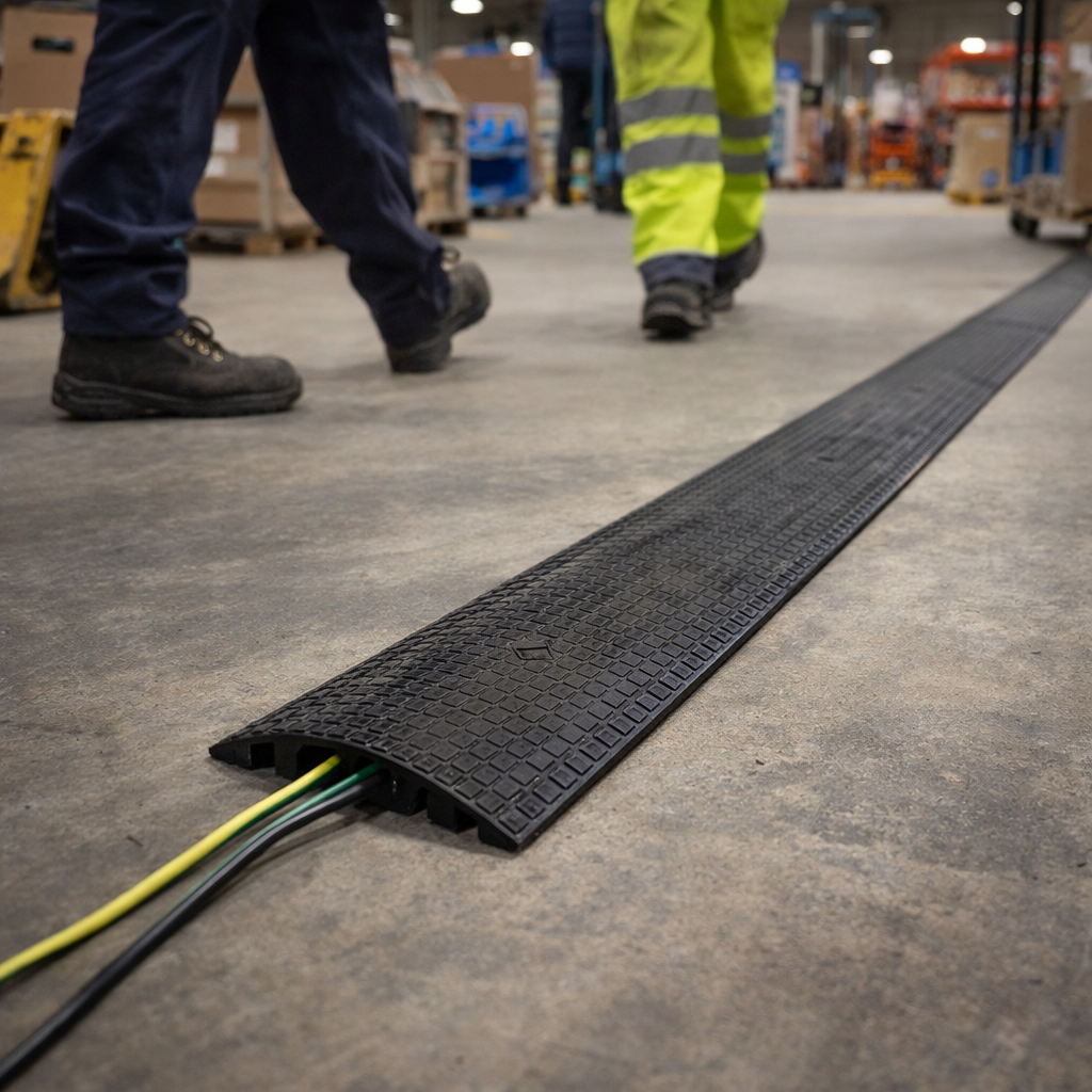 Cable Cover – 20mm Height – Black – Cable Protection