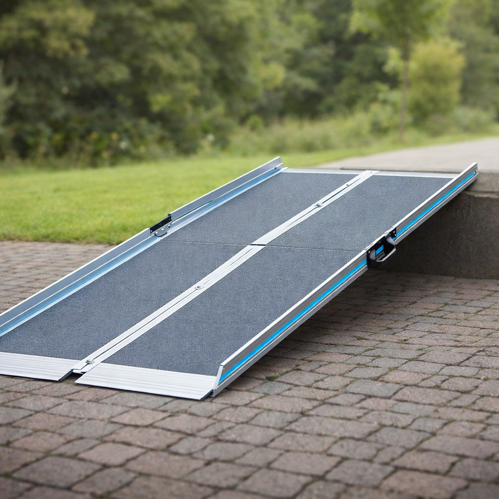 Folding Wheelchair Ramps – 5ft-8ft – 350kg Capacity – Commercial & Domestic Use