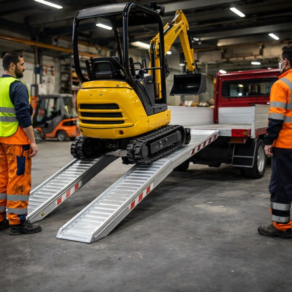 Aluminium Loading Ramps – 3500x300mm – 1000kg Capacity – Vehicle & Plant Use