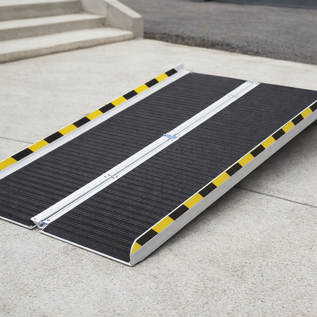 Portable Wheelchair Ramp – 2ft-6ft – Anti-slip Surface – Mobility Access