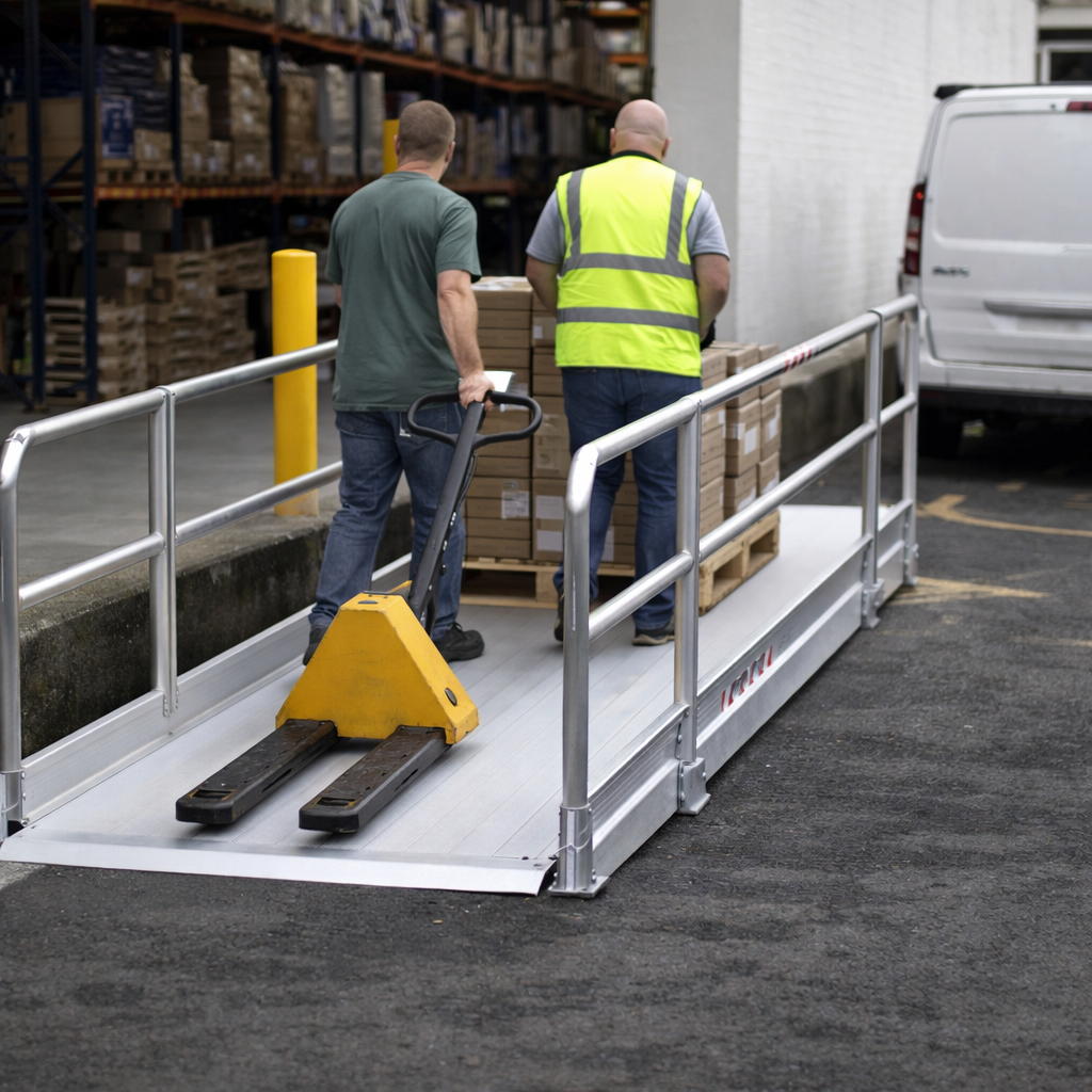 Pedestrian Ramp – 2990mm Long x 1000mm Wide – Aluminium – Wheelchair Access