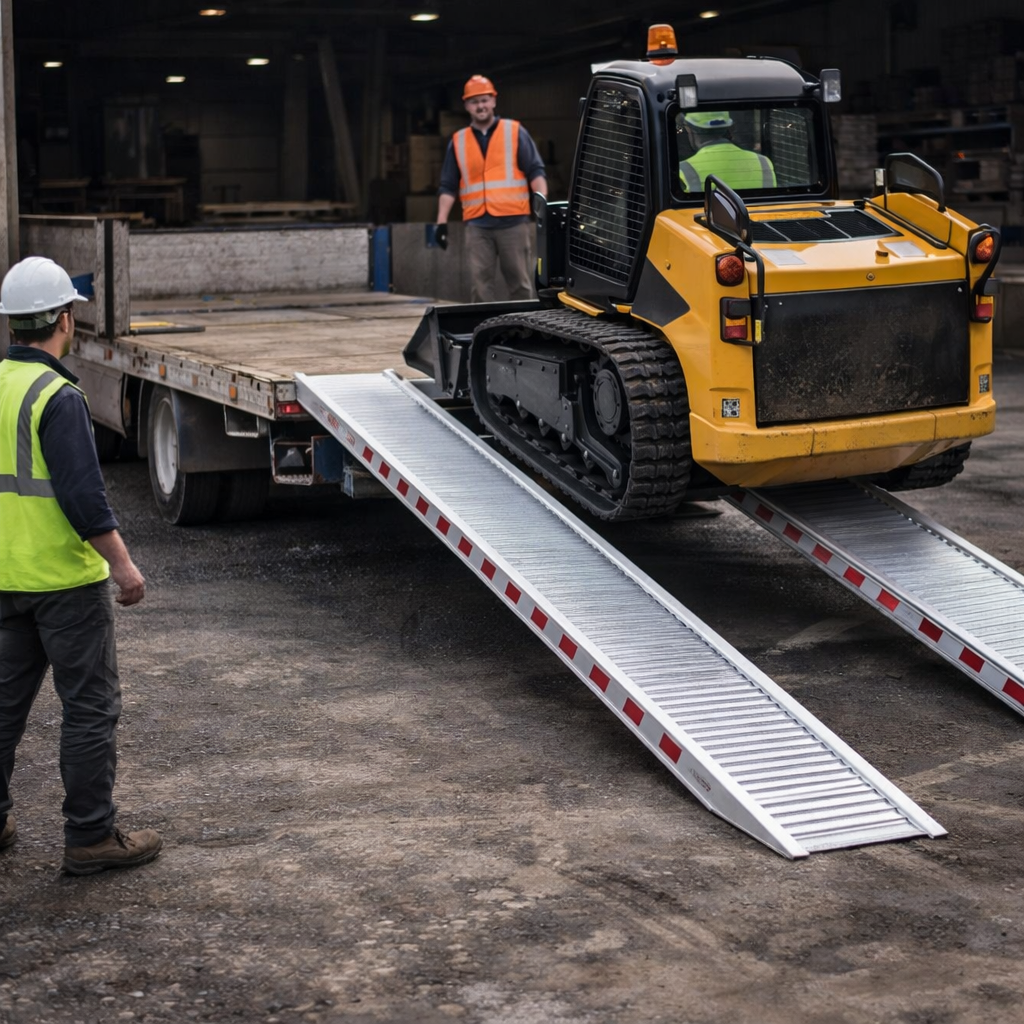 Aluminium Loading Ramps – 5000x510mm – 4800kg Capacity – Industrial Use