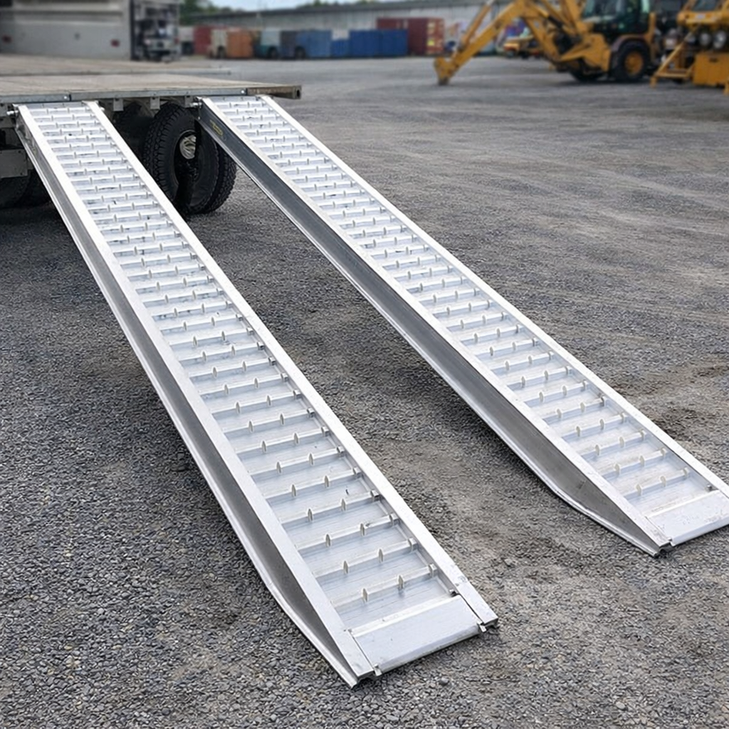 Heavy Duty Aluminium Loading Ramps – 4000x520mm – 9145kg Capacity – Industrial Use