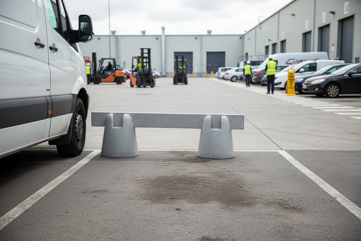 Premium Modular Parking Barrier System for Efficient Traffic Flow and Organization in Large Areas