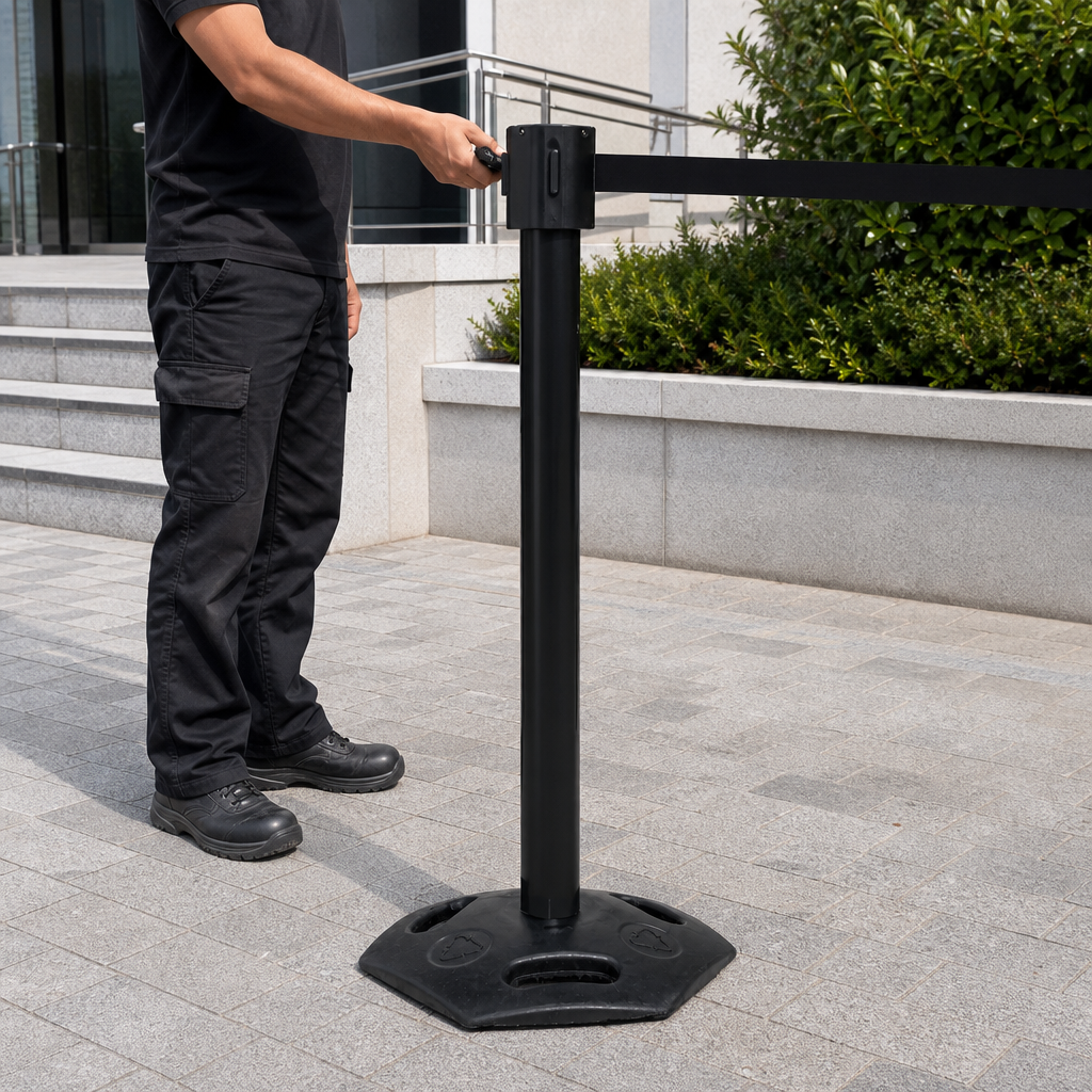 Belt Barrier System 10.6m for Outdoor Use