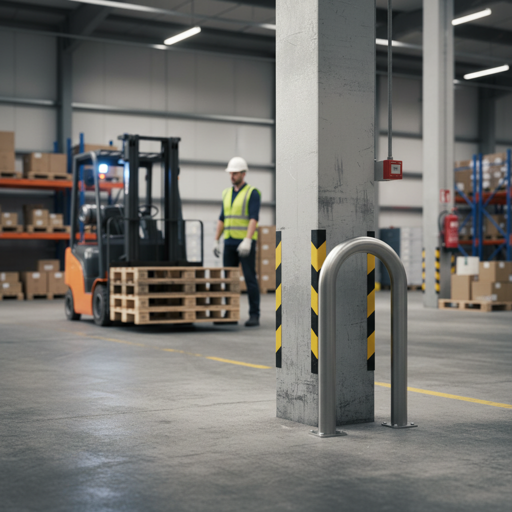 Premium Stainless Steel Column Protector Hoop Guard for Parking Meter & Charging Station Protection