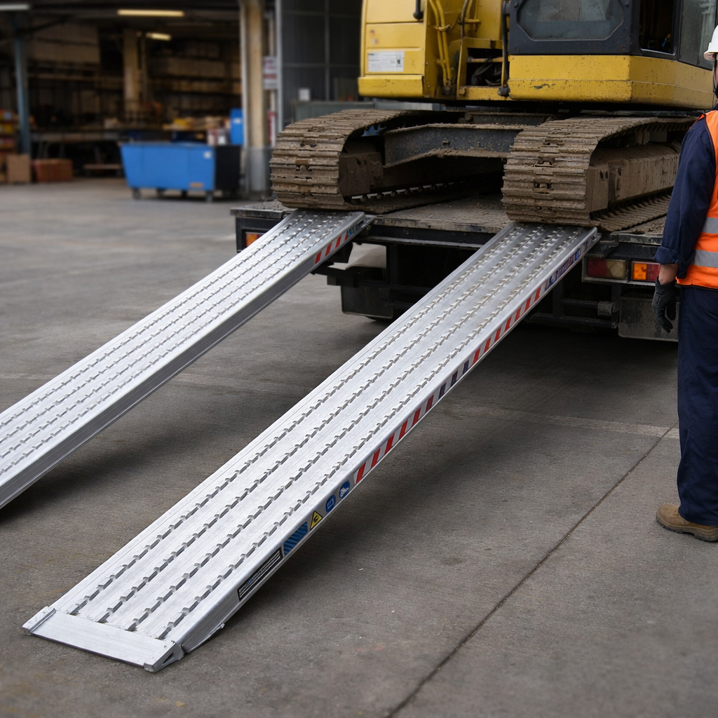 Heavy Duty Loading Ramps – 4000mm x 450mm – 14,000kg Capacity – Industrial