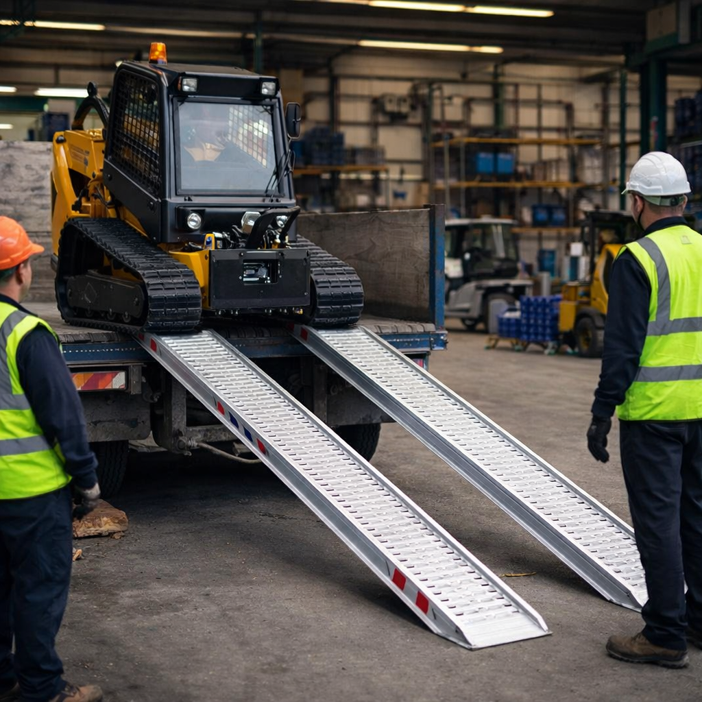 Aluminium Loading Ramps – 3500mm x 580mm – 14000kg Capacity – Industrial Use