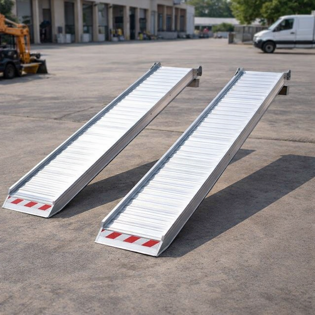 Aluminium Loading Ramps – 4500x400mm – 1800kg Capacity – Plant & Mini Digger