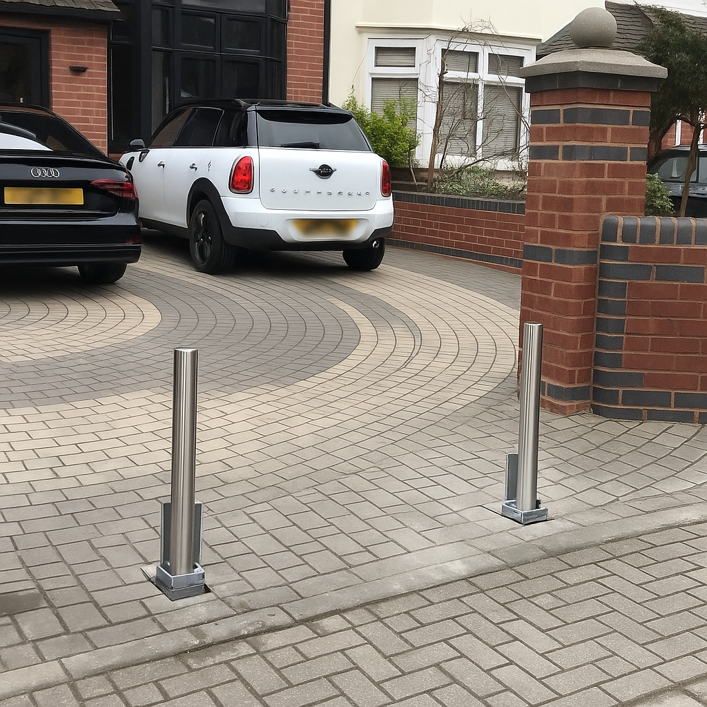 500mm Stainless Steel Retractable Bollard 3