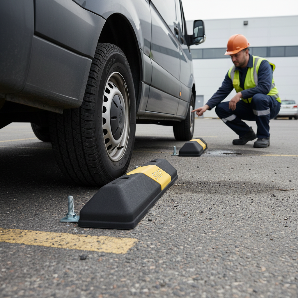 Premium Vehicle Stopper for Parking Control - Durable Black/Yellow Design, Impact-Resistant Material, Available in 60cm, 110cm, and 190cm Lengths
