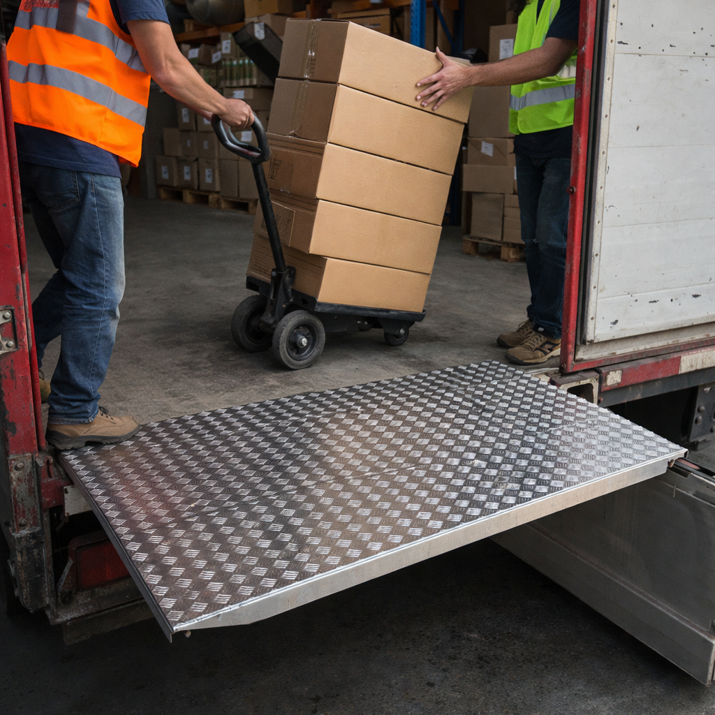 Removable Loading Bridge – 1000mm x 1250mm – 610kg Capacity – Industrial Grade