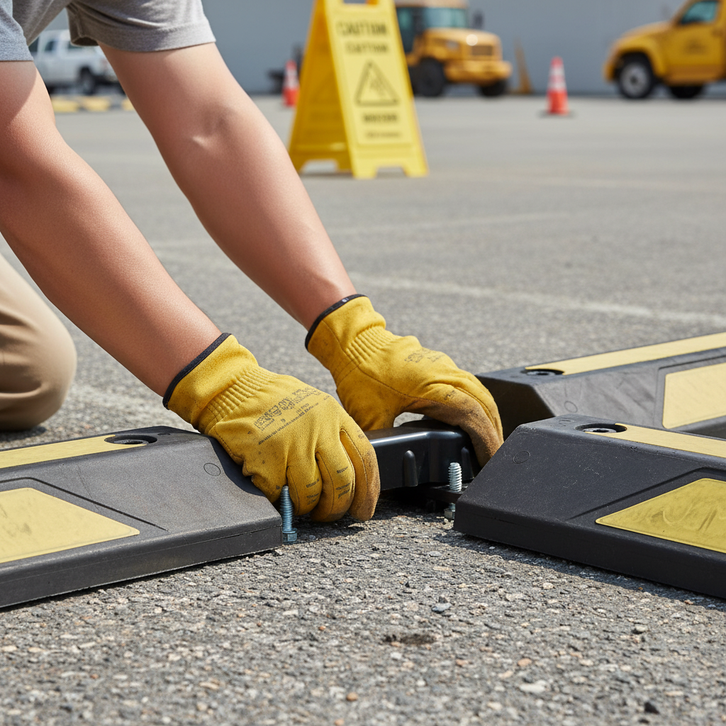 Premium Speed Bump Connector Unit for Secure Attachment of Speed Bumps - Required 2 Connectors Per Section