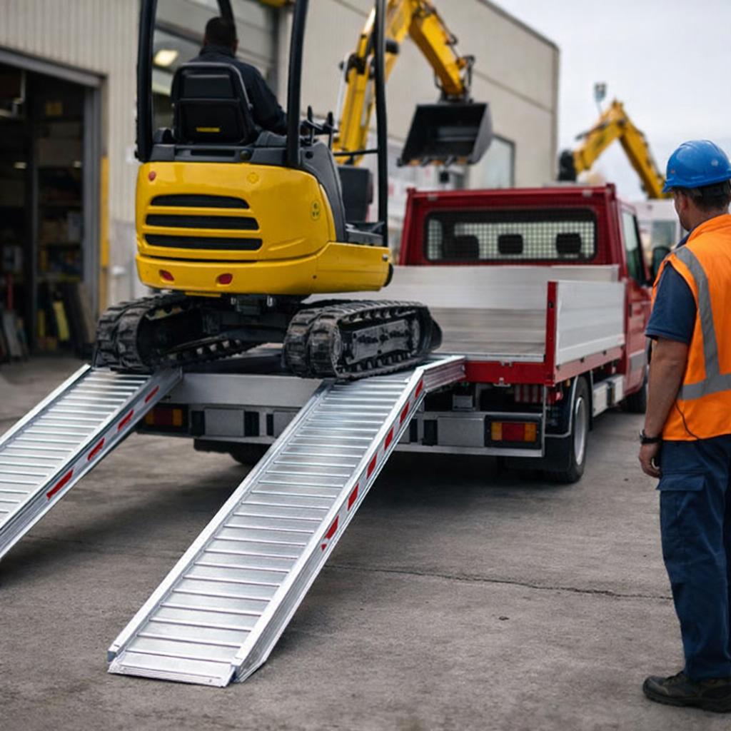 Aluminium Loading Ramp – 3000mm x 360mm – 4500kg Capacity – Plant & Mini Digger