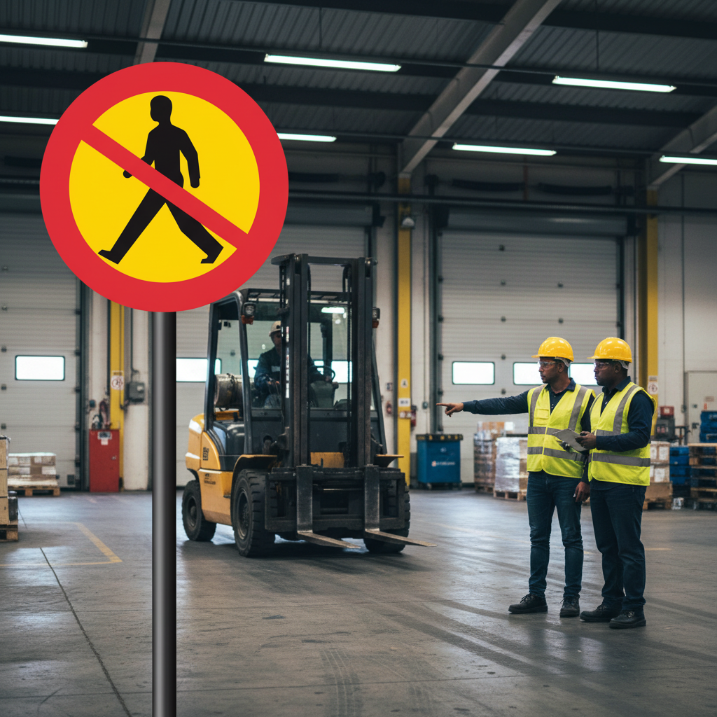 Premium C15 Prohibition Sign for Pedestrian Traffic with Reflective Coating, 600 mm Diameter for Industrial Use