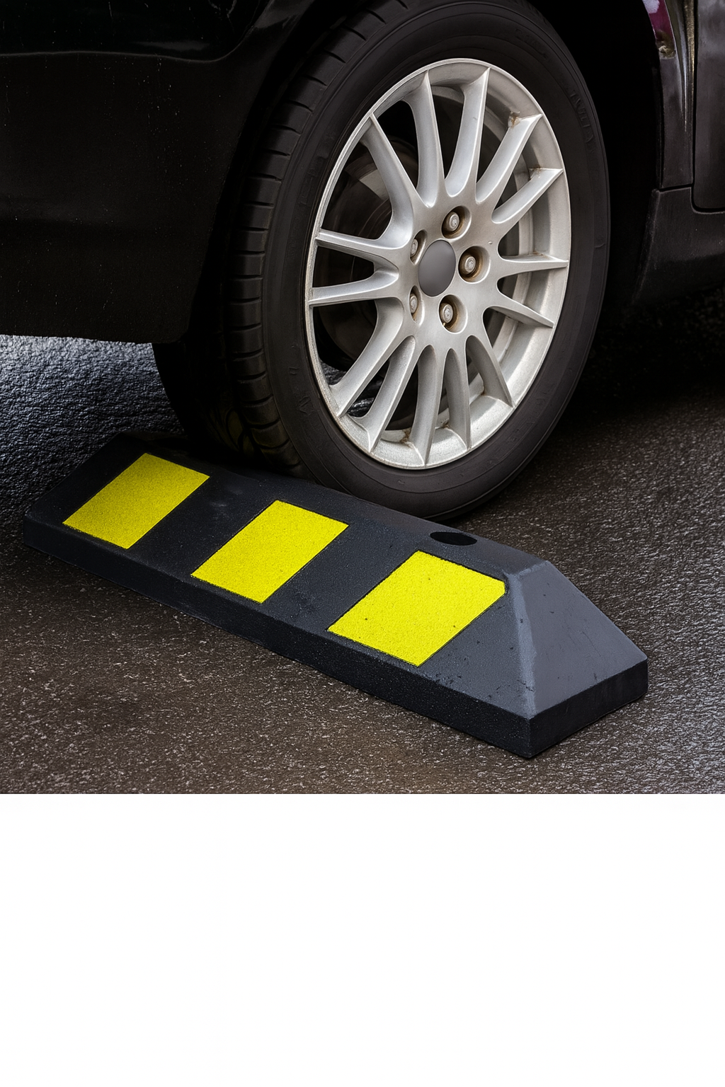 550mm Heavy-Duty Rubber Wheel Stop 2