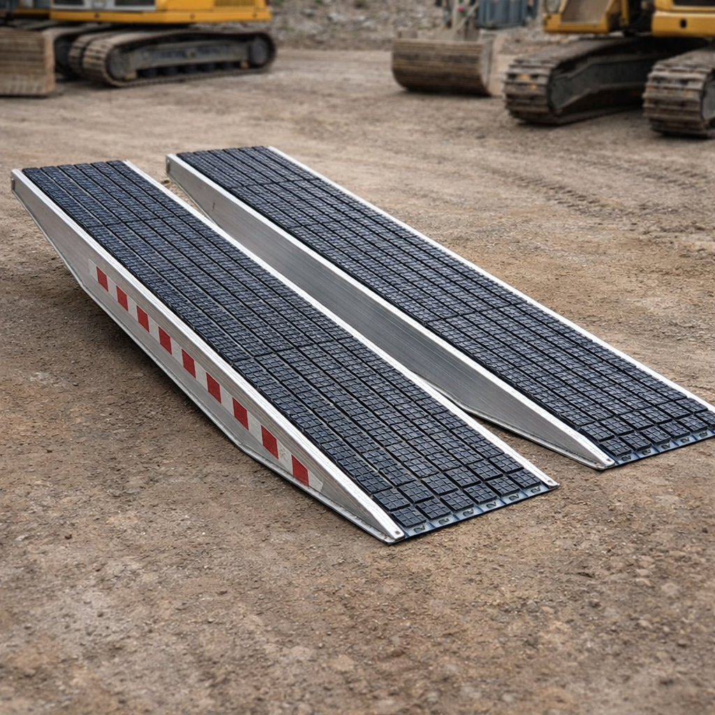 Steel Track Ramps – 2500mm x 720mm – 26,300kg Capacity – Industrial Use