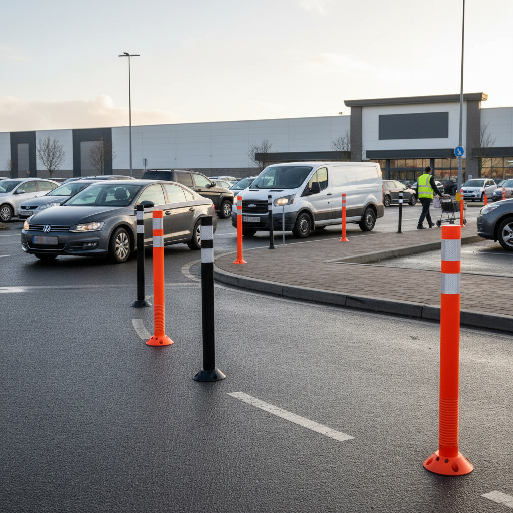Premium Flexible Lane Marker & Delineator for Road Safety and Visibility - High-Quality Professional Grade for Industrial and Commercial Applications