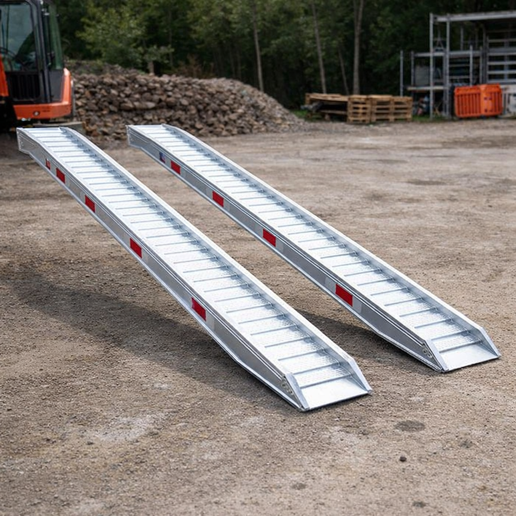 Aluminium Loading Ramps – 3500mm x 360mm – 1900kg Capacity – Machinery Use
