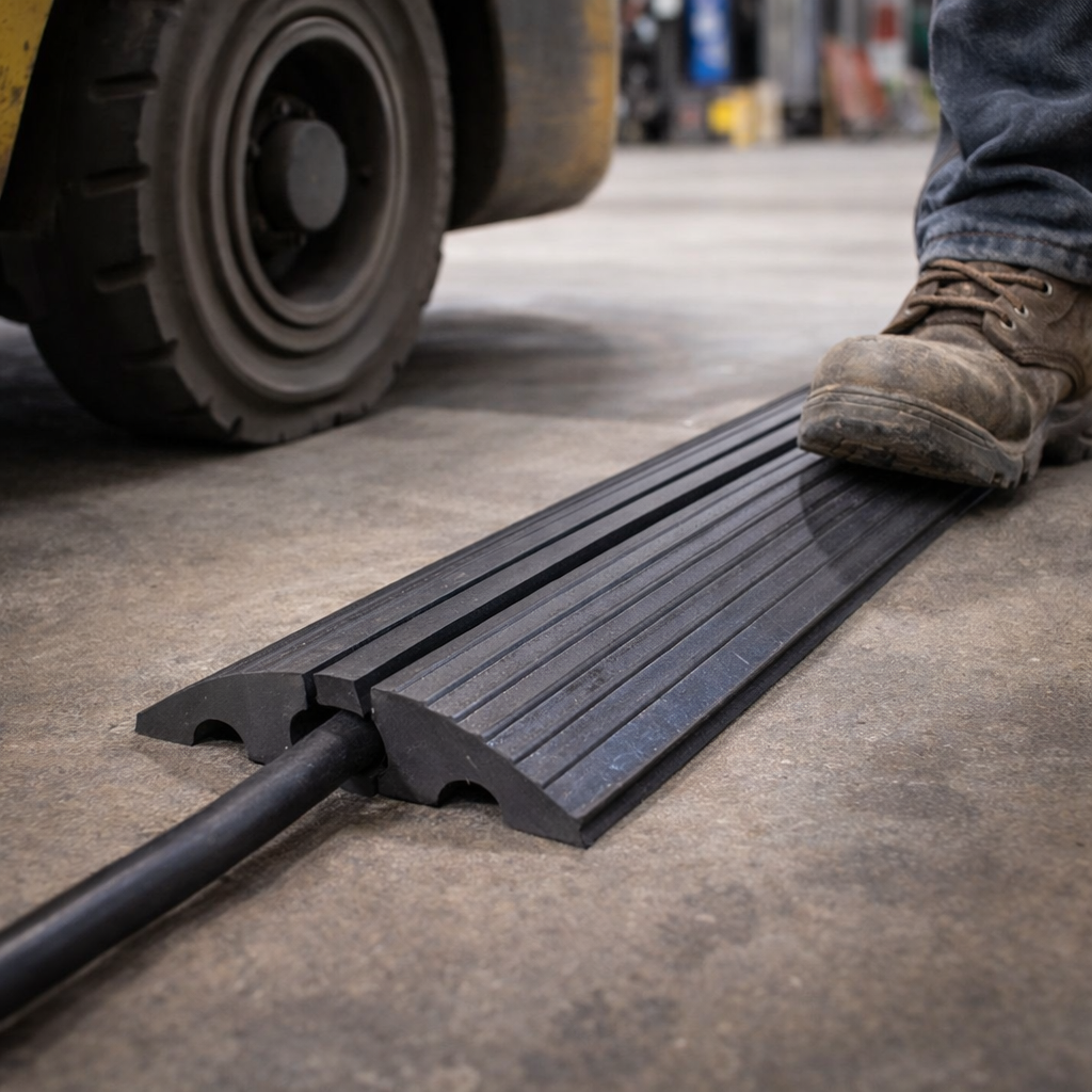 Rubber Cable Protector – 2000kg Capacity – Indoor/Outdoor Use