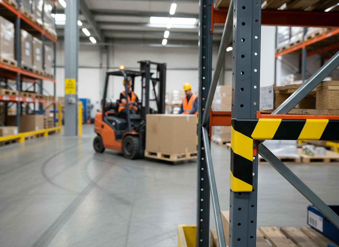 Premium Corner Protection Profile C35 - Magnetic, High-Visibility Yellow/Black for Impact Protection in Industrial Environments